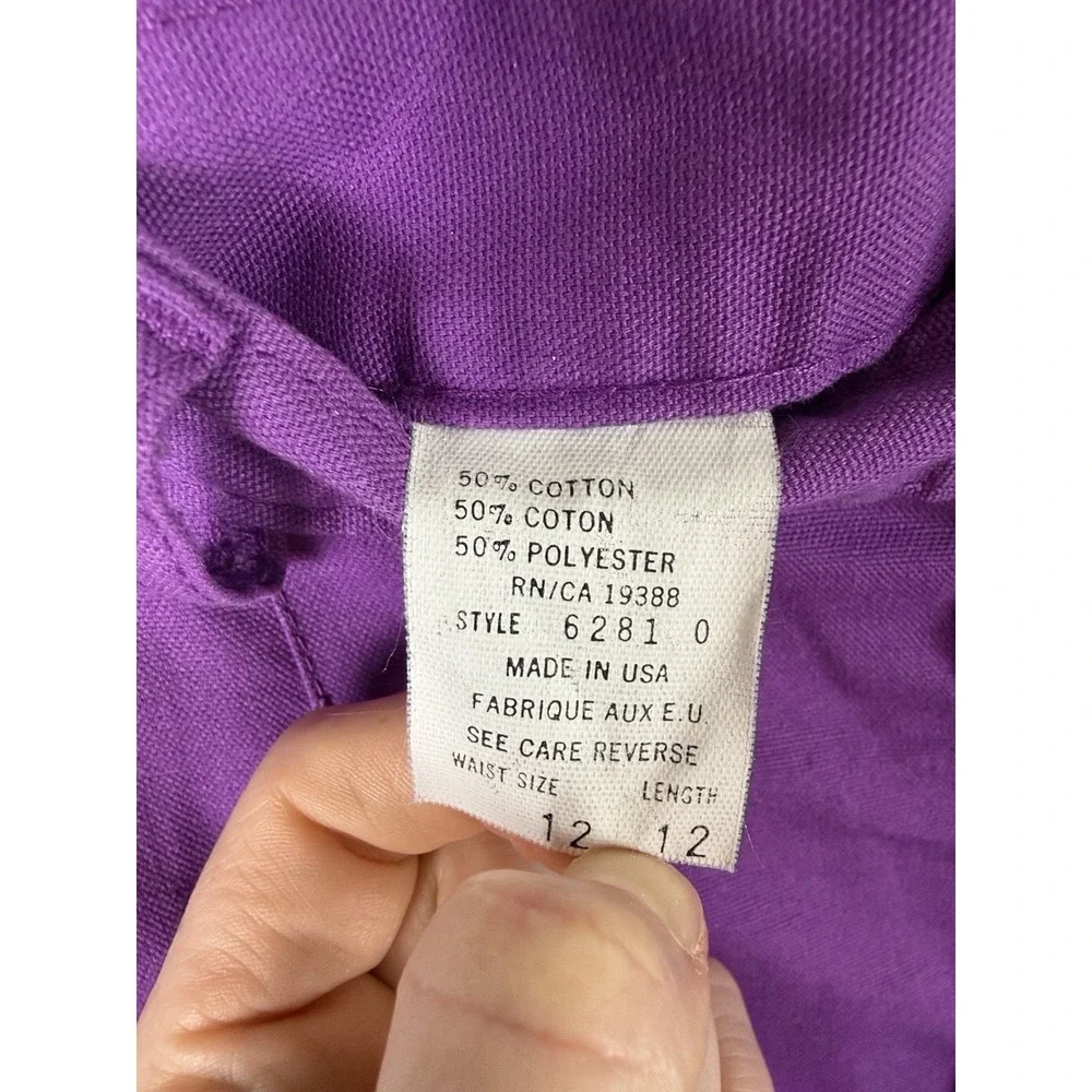 Britannia Vintage Purple High Rise Pleated Bermuda Shorts 27